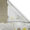 thumbnail image 3 of Ambesonne Abstract Kitchen Curtains, Polka Dots Image, 55"x39", Pale Brown Marigold, 3 of 3