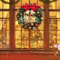 thumbnail image 2 of Corona Navideña De Simulación Feliz Navidad Decoración Para La Puerta Principal Corona De Pared Decoración Para Fiestas, 2 of 6