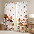 thumbnail image 2 of jejeloiu Brown Mushroom Blackout Curtains Set of 2 (52x84 Each),Natural Plant Window Curtains,Rustic Flower Floral Curtains and Drapes For Child,Super Cozy Room Decor, 2 of 6