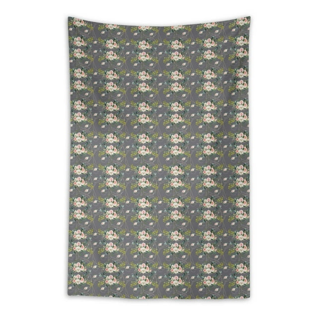 Soimoi Rayon Fabric Leaves & Ranunculus Floral Printed Craft Fabric by the Yard 56 Inch Wide