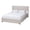 Beige, variant on Baxton Studio Braylon Beige Fabric and Brown Wood Queen Storage Platform Bed
