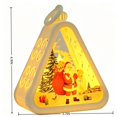 thumbnail image 2 of Christmas Decorations Retro Night Light, Merry Christmas Tree Santa Snowman Warm LED Tabletop Decor Battery Operated Xmas Ornament for Home Window Mantel, 2 of 5