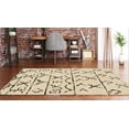thumbnail image 2 of Morrocan Atlas Ivory Rug 8x10 Geometric Modern Frieze Shag, 2 of 5