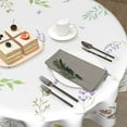thumbnail image 5 of Watercolor Wild Floral Leaf Tablecloth Round 60 Inch,Spring Summer Colorful Flowers Polyester Circle Table Cloth Wrinkle Stain Resistant Washable Table Cover for Kitchen Dining Room Party Picnic, 5 of 6