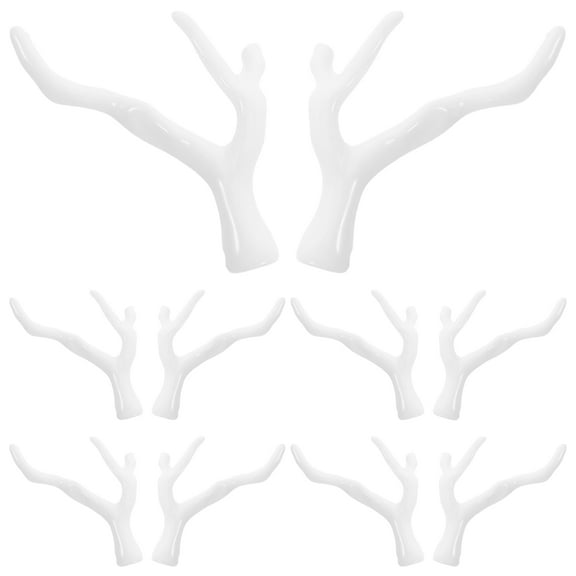 WORGEOUS 10pcs Acrylic Coral Dragon Horn Hairpin Making Materials Stylish and Versatile Faux Coral Twigs Hair Accessories Decorative Coral Branches