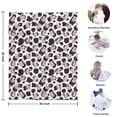thumbnail image 4 of White Cow Black Spot Pattern Blanket,Comfortable Soft Flannel Throw Blanket,All Season,Warm Lightweight Blankets for Sofa Bed Couch Living Room Chair,30"x40", 4 of 4