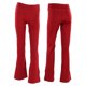thumbnail image 4 of Pantalones elásticos de cintura alta para mujer, pantalones sueltos para yoga, gimnasio deportivo (rojo XL), 4 of 8