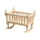 thumbnail image 3 of Muñeca Cuna de madera 1/12 Escala Muñeca Miniatura Casa de muñecas Cunas Casa de muñecas Muebles Cuna para jardín en miniatura Escena de, 3 of 9