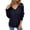 Black, variant on Women's Reversible V-Neck Backless Cardigan Double Sided Long Sleeve Open Front Knit Sweater Cozy Fall Winter,Size:XXL
