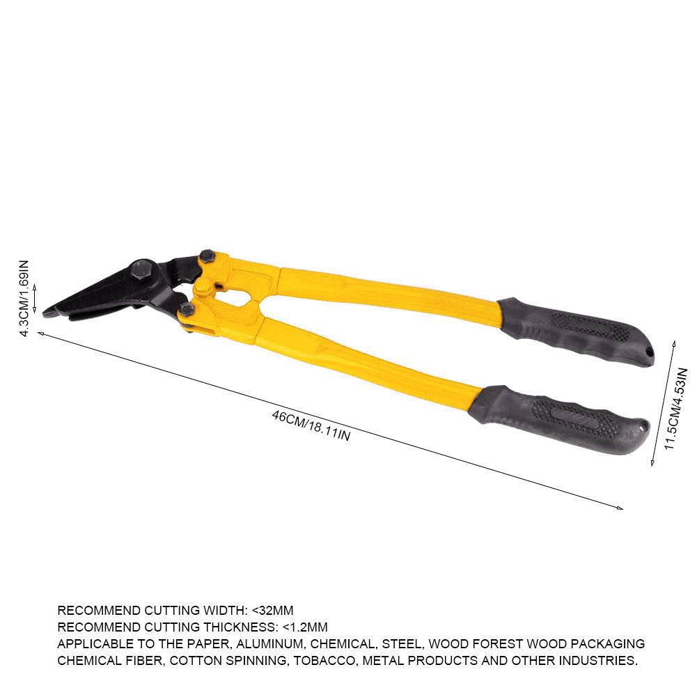 Kritne Steel Strapping Pliers, Steel Strapping Cutter,60 Chrome Steel 450mm/18inch Heavy Duty