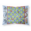 Crab and Shrimp Checkerboard Fabric Standard Pillowcase-30 x 20.5-