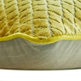 thumbnail image 2 of The HomeCentric Decorative Chartreuse Green 12"x26" (30x65 cm) Lumbar Pillow Cover, Velvet Lattice Textured, Velvet, Geometric Pattern Oblong Pillow, Geometric Pattern Modern Style - Marvel Chartreuse, 2 of 4