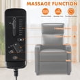 thumbnail image 4 of Recliner Chair for Living Room Massage PU Leather Recliner Sofa Home Theater Seating with Lumbar Support, 4 of 7