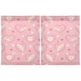 thumbnail image 2 of Love Flower Tier Curtains Tier Kitchen Living Room Bedroom Balcony 2 Panels 27x24 Inch, 2 of 9