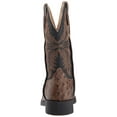 thumbnail image 3 of Roper Boys' Jed Faux Ostrich Western Boot Square Toe Brown 11  US, 3 of 8
