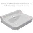thumbnail image 4 of Whitehaus WHV024-L33-1H-C Victoriahaus 23-1/2" Rectangular Ceramic Lavatory Console Sink -, 4 of 5