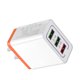 thumbnail image 3 of Cargador rápido de pared 3 USB multipuerto 5V / 9V / 12V Cargador inteligente para teléfono de viaje 3 puertos Enchufe de EE. UU. Inevent DZ5231-06B, 3 of 5