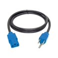 thumbnail image 2 of Tripp Lite 4ft Computer Power Cord Cable 5-15P to C13 Blue 10A 18AWG 4' - Power cable - IEC 60320 C13 to NEMA 5-15 (M) - AC 110 V - 4 ft - blue, 2 of 4