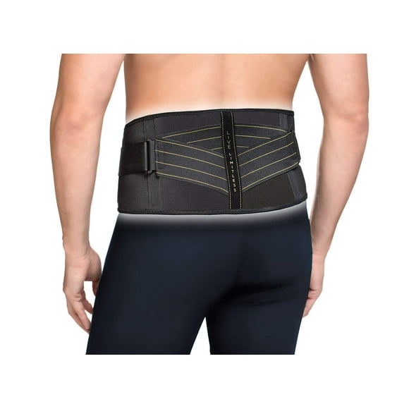 Copper Fit Pro Support Dorsal, Noir avec Garniture en Cuivre, Petit/moyen