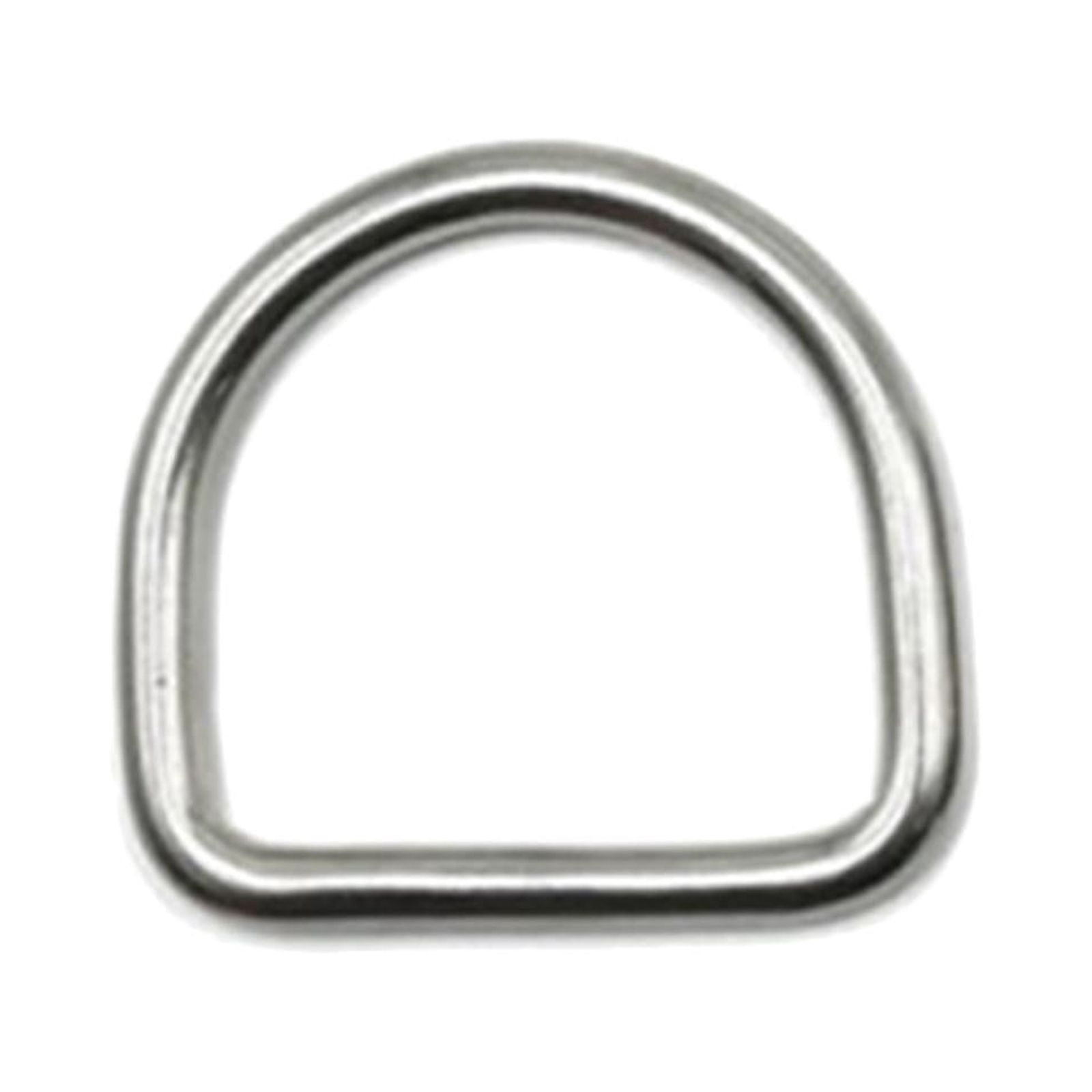 Milageto 4x3Pcs Horseshoe Buckles Stainless Steel Portable Simple Hardware Accessories Metal D Rings for DIY Handmade Lanyards Backpacks