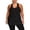 Black, variant on 2026 New Women's Plus Size Workout Athletic Tank Tops Cross Backless Racerback Workout Running Sleevelss Shirts(Purple,XL)
