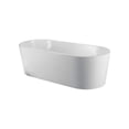 thumbnail image 4 of Kube Ovale 67'' White Free Standing Bathtub - Easy to Clean Easy to Repair, 4 of 7