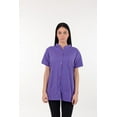 thumbnail image 6 of USBD Crew Neck Post Mastectomy Shirt with Drain Pockets Size: Large, Color: Purple, 6 of 6