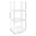 thumbnail image 5 of ToppiJoy 3 Tier Acrylic Standing Shower Caddy, Clear Shower Organizer Stand with Handle, 5 of 11