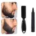 thumbnail image 2 of Kit de relleno de barba con forma de bolígrafo, lápiz impermeable para rellenar barba para hombres, con cepillo, herramienta de peluquería para grabar vello facial y estilizar cejas, 2 of 14