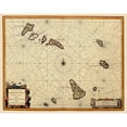 thumbnail image 3 of Blaeu 14x12 Black Modern Framed Museum Art Print Titled - Africa Cape Verde Islands - Blaeu 1667, 3 of 5