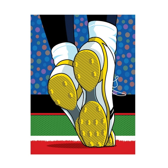 Ron Magnes 'Santonio Holmes Super Bowl Catch' Canvas Art