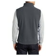 thumbnail image 2 of Yellow Rooster Men Super Soft Value Fleece Male Vest Iron Grey 5XL, 2 of 6