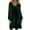 Green, variant on Letdown Velvet Dress for Women Mesh Polka Dots Sequin Long Sleeve Sparkly Dresses Pleated V-neck Mini Holiday Party (Green,L)