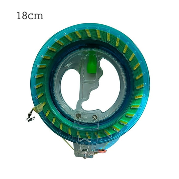 facefd Kite Line Reel Lockable Winder Winding String Wheel Plastic Self-Locking Handle Flying Tool, Blue, 18cm