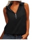 thumbnail image 1 of Camiseta Sin Mangas Para Mujer, Camisola de Moda, Informal, Sin Mangas, Con Cremallera, Cuello en V, Blusa de Color Sólido Odeerbi ODB155537, 1 of 9