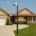 thumbnail image 4 of 10ft Street Light Pole, Galvanized Heavy-Duty Street Lamp Post Outdoor Street Courtyard Parking Lot Lighting Post with Ground Cage for Landscape, Pathway, 4 of 18