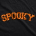 thumbnail image 2 of Spooky Crewneck Sweatshirt Funny Halloween Varsity Lettering Joke Longsleeve Sweater, 2 of 8