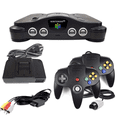 thumbnail image 1 of Nintendo 64 - N64 Game System with 2 Pack Retrofam N64 Controller - Black (Refurbished), 1 of 6