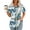Multicolor#10, variant on Viikei Women's Short Sleeve Summer Tops,Fashionable Women's Casual Short Sleeved Loose Round Neck Printed Top Blue S