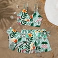 thumbnail image 2 of Hessimy Girls Rash Guard Swimsuit Set Bathing Suit Two Piece,Rash Guard Set,Protective Wear(Light Green,10-11 Years), 2 of 4