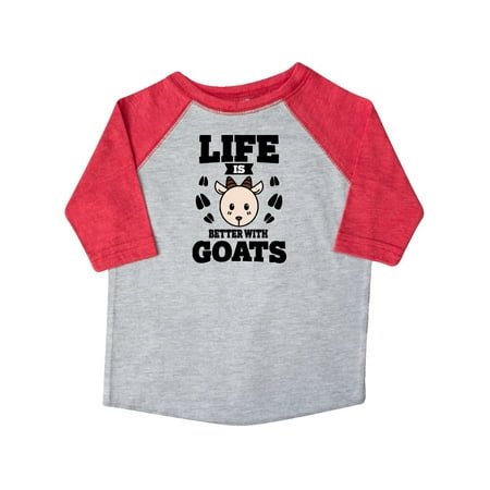 

Inktastic Life is Better with Goats Gift Toddler Boy or Toddler Girl T-Shirt