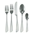 thumbnail image 2 of MegaChef Gibbous 20 Piece Flatware Utensil Set, Stainless Steel Silverware Metal Service for 4 in Silver, 2 of 6