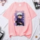 thumbnail image 5 of Camiseta de algodón de cuello redondo para hombres y mujeres, Anime de moda, alta calidad, 5 of 5