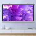 thumbnail image 1 of 30" 40" 50" 60" 72" Manual Pull Down Projector Screen Home Theater Projection Screen 4K HD Movie Screen, Anti-Crease, Easy Roll Up(50 Inch (16:9)), 1 of 1