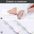 thumbnail image 4 of 120PCS Clips para cables, Bridas adhesivas para cables, Almacenamiento de bridas autoadhesivas para cables, Puente de cable eléctrico。Transparente, 4 of 5