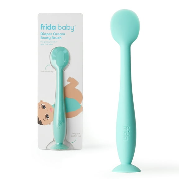 Frida Baby Silicone Diaper Rash Cream Booty Brush, Blue
