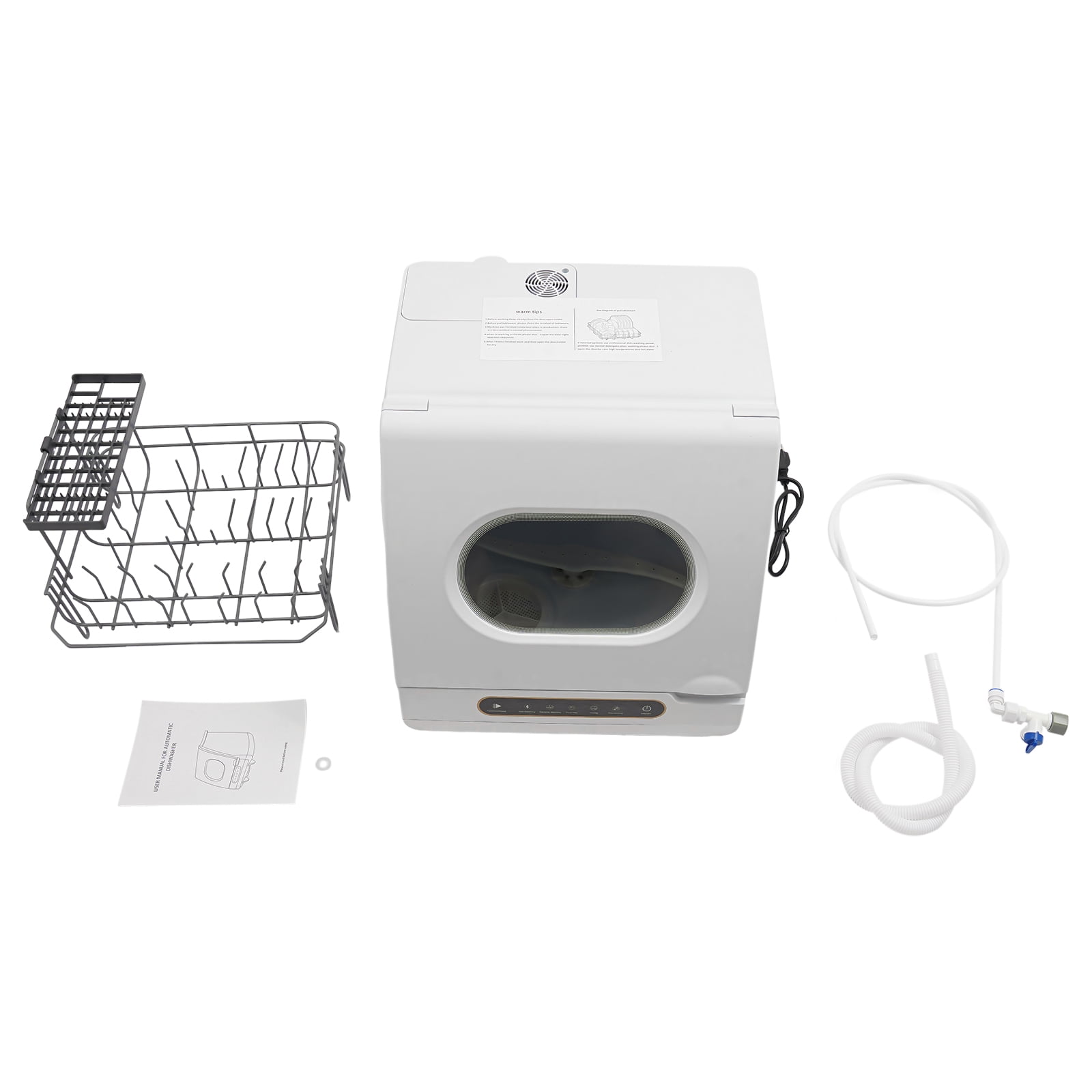 1200W Mini Countertop Dishwasher Dish Washing Machine 5 Washing Program for Homes, Apartments, Dormitories, Boats, Campers, RVs
