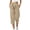 05# Khaki, variant on UKHCCC Women's Loose Fit Waffle Knit Capri Pants with Pockets Elastic Waist Drawstring Casual Summer Lounge Joggers Soft Cotton S-2XL