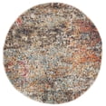thumbnail image 3 of SAFAVIEH Madison Kebo Abstract Area Rug, Black/Gold, 5' x 5' Round - Modern Design, Black & Gold, Ideal for Living Room, Bedroom, Dining Space, 3 of 11