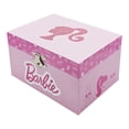 thumbnail image 4 of Barbie Musical Spinning Shoe Rectangular Mini Treasures Jewelry Box Pink, 4 of 7